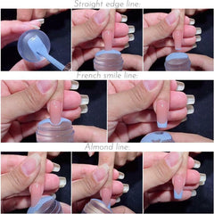 BlueZOO clear jelly 28mm head helps fit most natural nails.