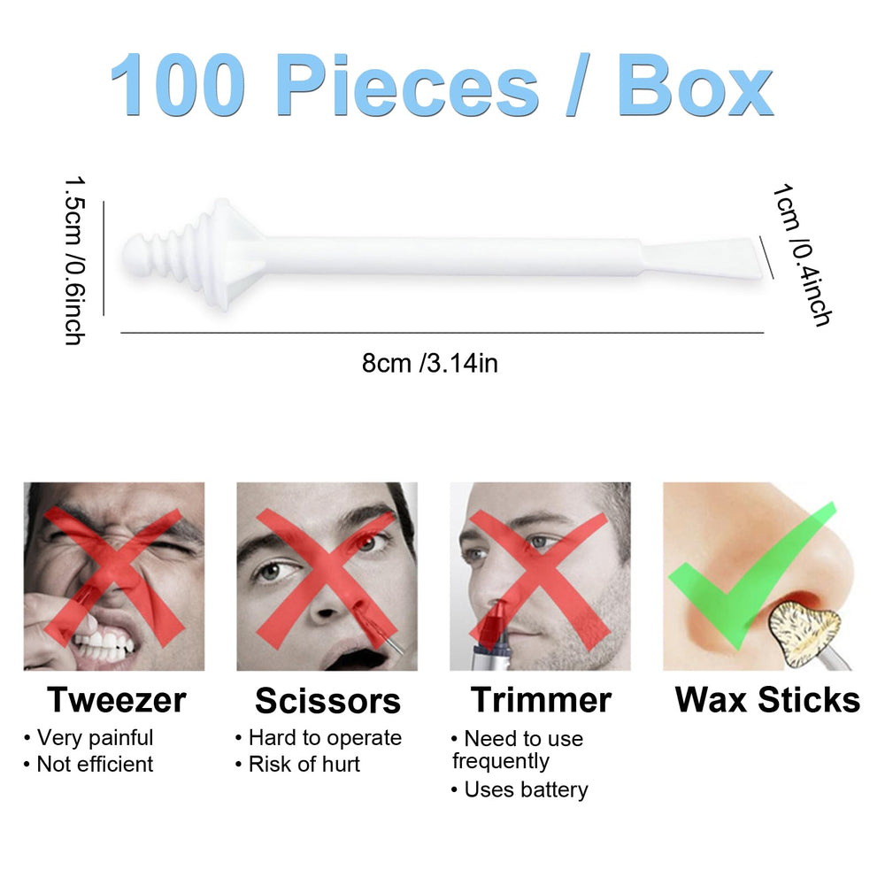 BlueZOO nose wax sticks 8 cm length fits most nostrils