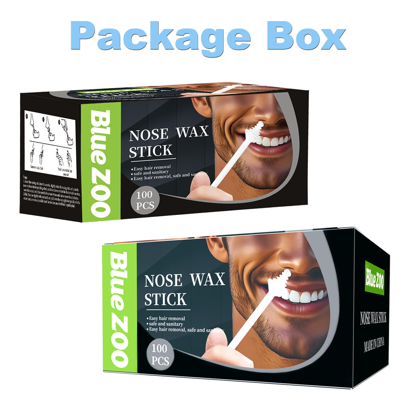 BlueZOO nose wax sticks gift packaging for gifting