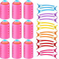 Blulu 72-piece magnetic rollers set packaging showing complete curling kit for home use
