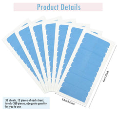 Blulu double-sided adhesive hair tape tabs for seamless extension application