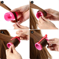 Blulu duckbill clips with rollers securing sections for easy styling
