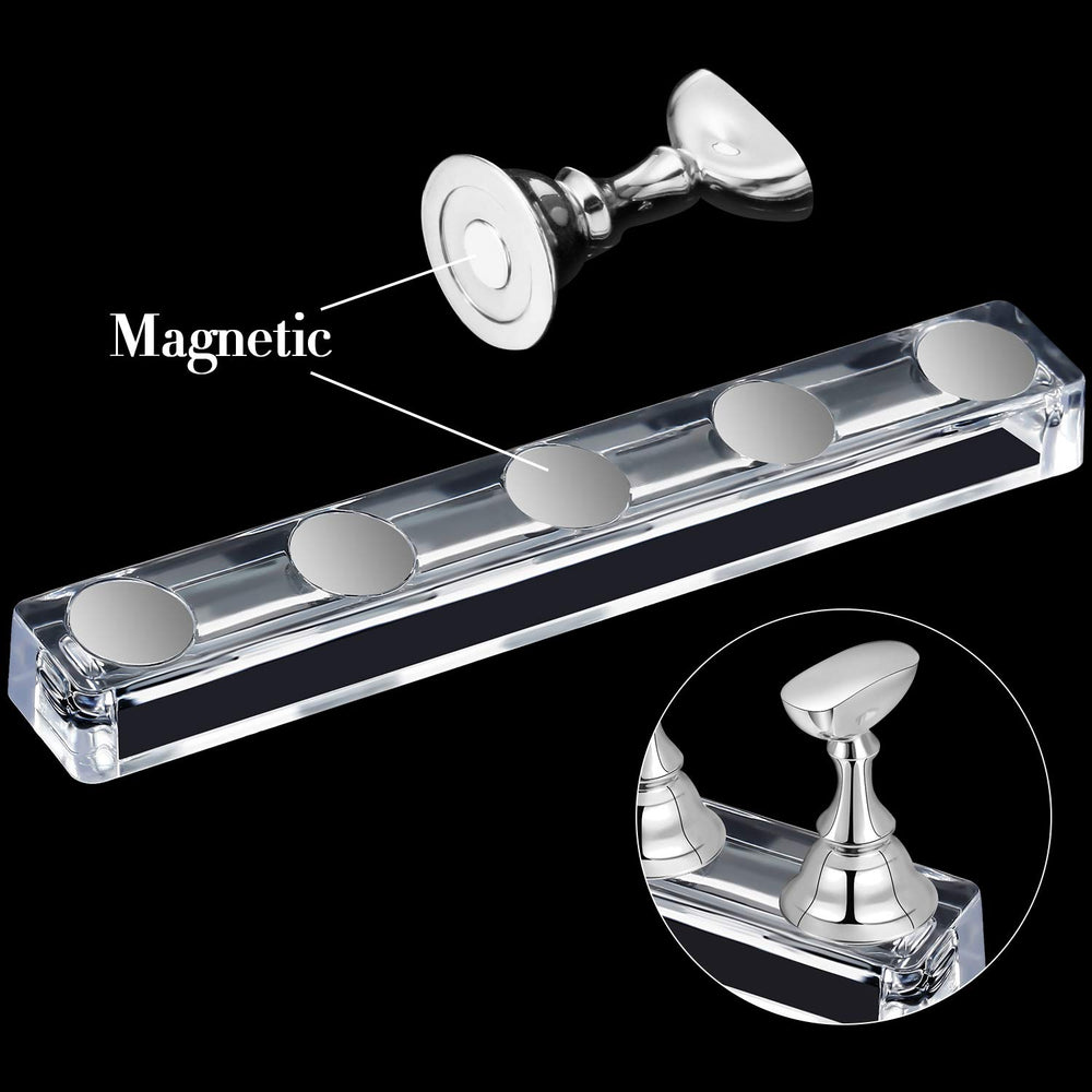 Durable and lightweight Blulu nail art practice stand for portable studio use.