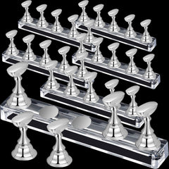 Blulu magnetic nail-tip display holder shows six sets for organized practice.