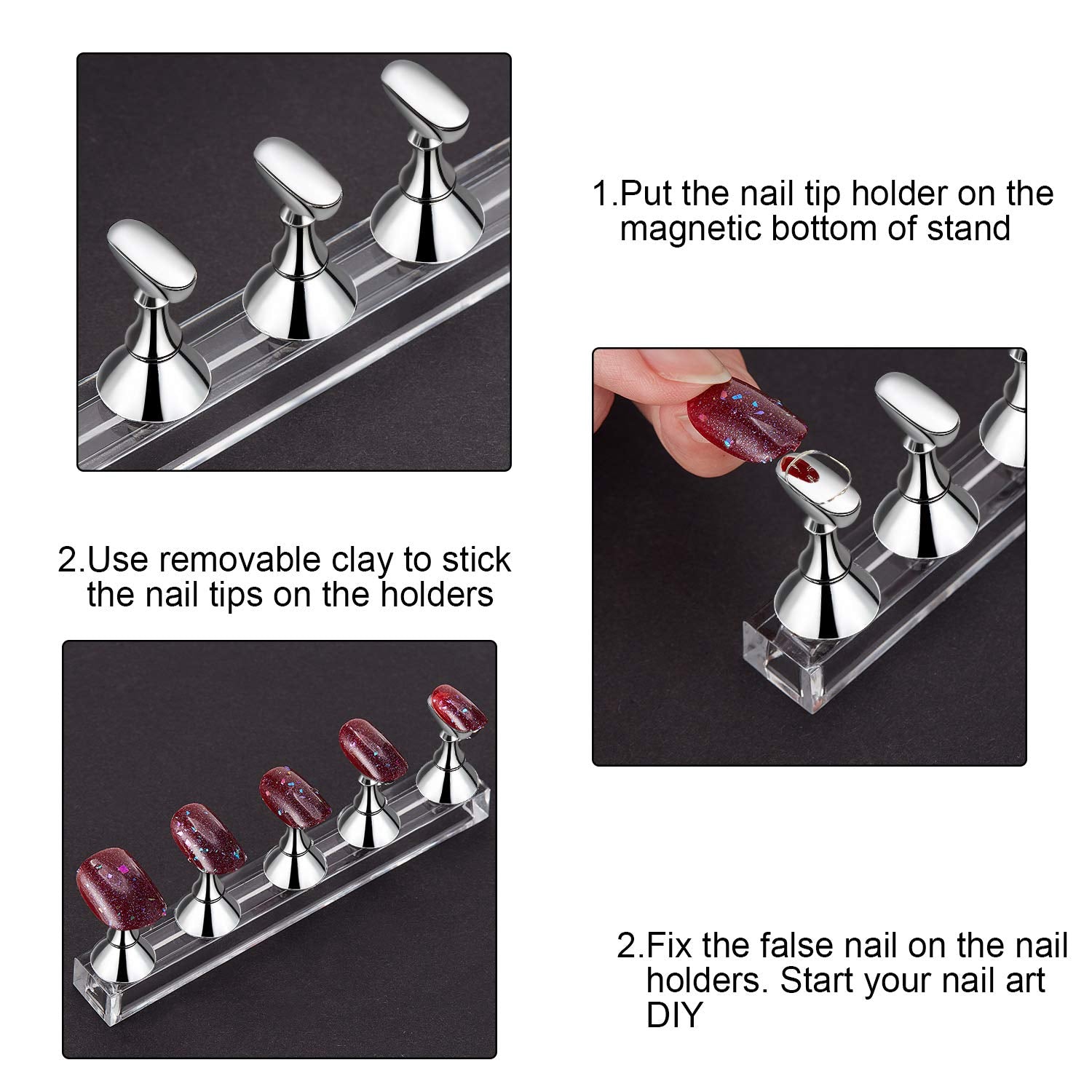 Blulu decoration stand closeup showing easy magnetic setup