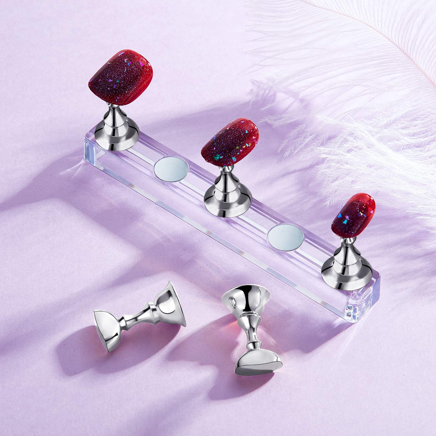 Blulu nail practice stand bundle shown for DIY use
