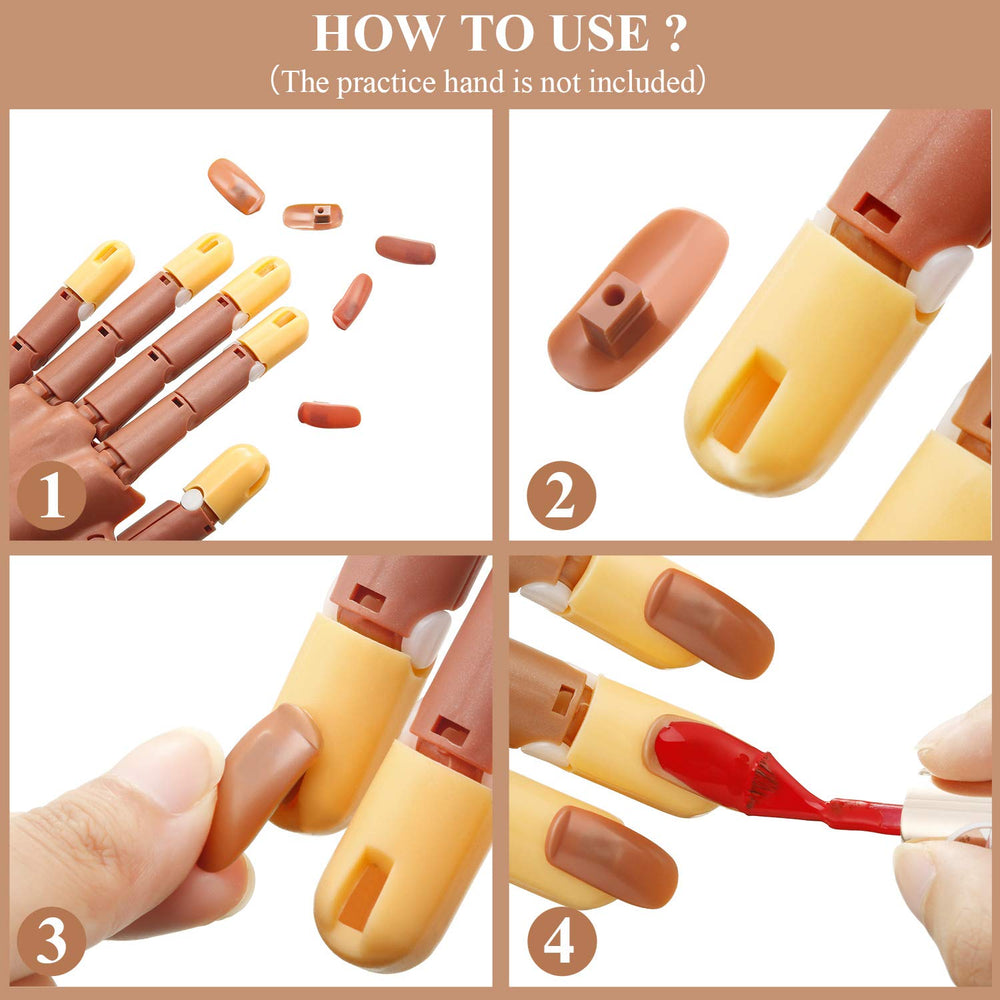 Reusable Blulu nail tips after polish removal for multiple sessions.