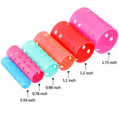 Blulu magnetic rollers in multiple sizes enabling versatile curl styles