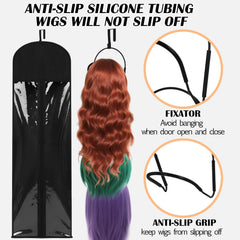 Blulu wig hanger dust-proof bags protect wigs from dust and moisture.