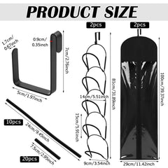 Blulu wig hanger iron holder shows secure, anti-slip mounting for wig stability.
