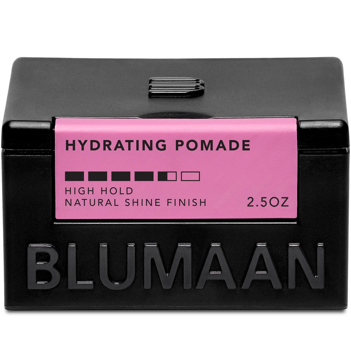 BluMaan Hydrating Pomade jar front for a polished, all-day hold.