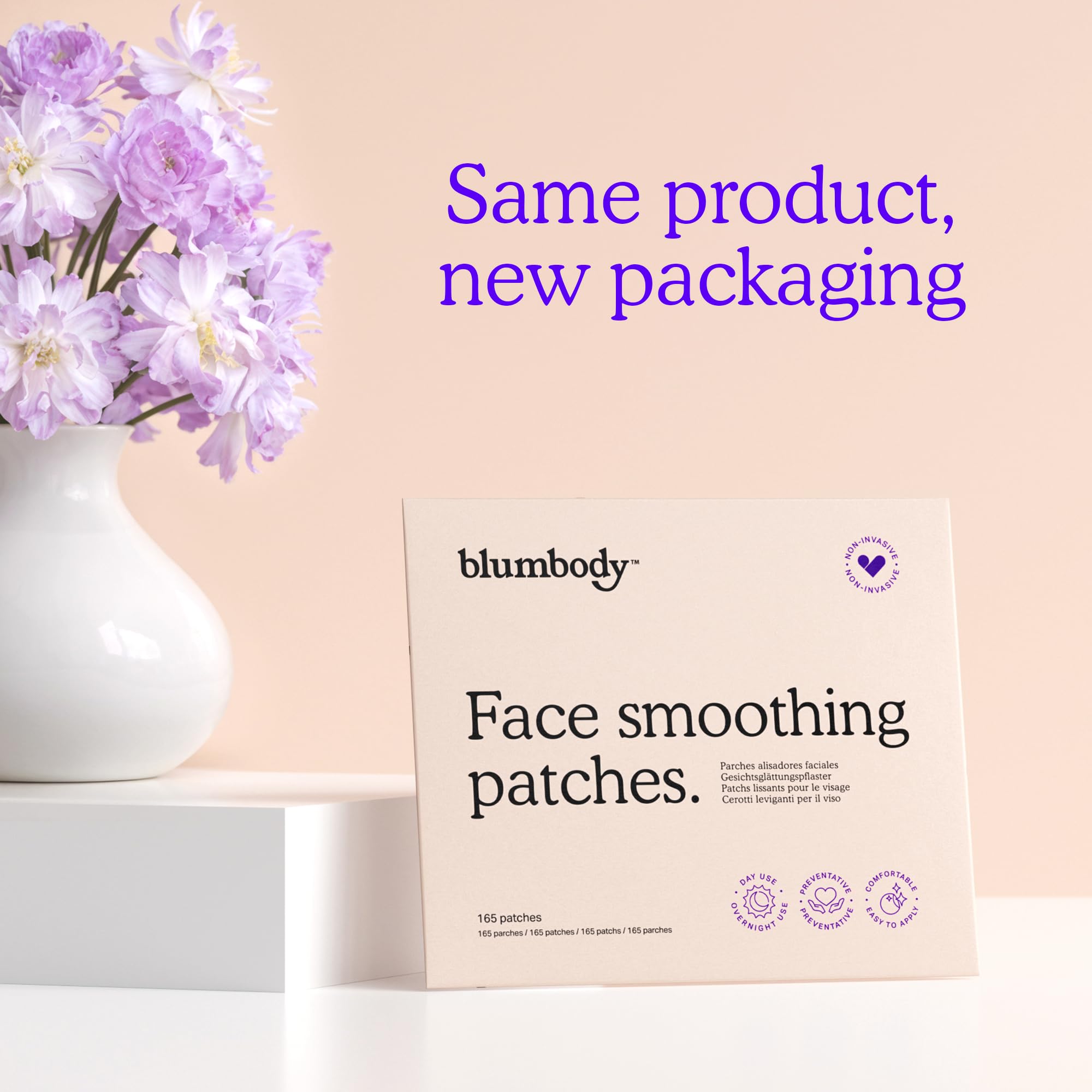 BLUMBODY clear-thin material patch blends with skin