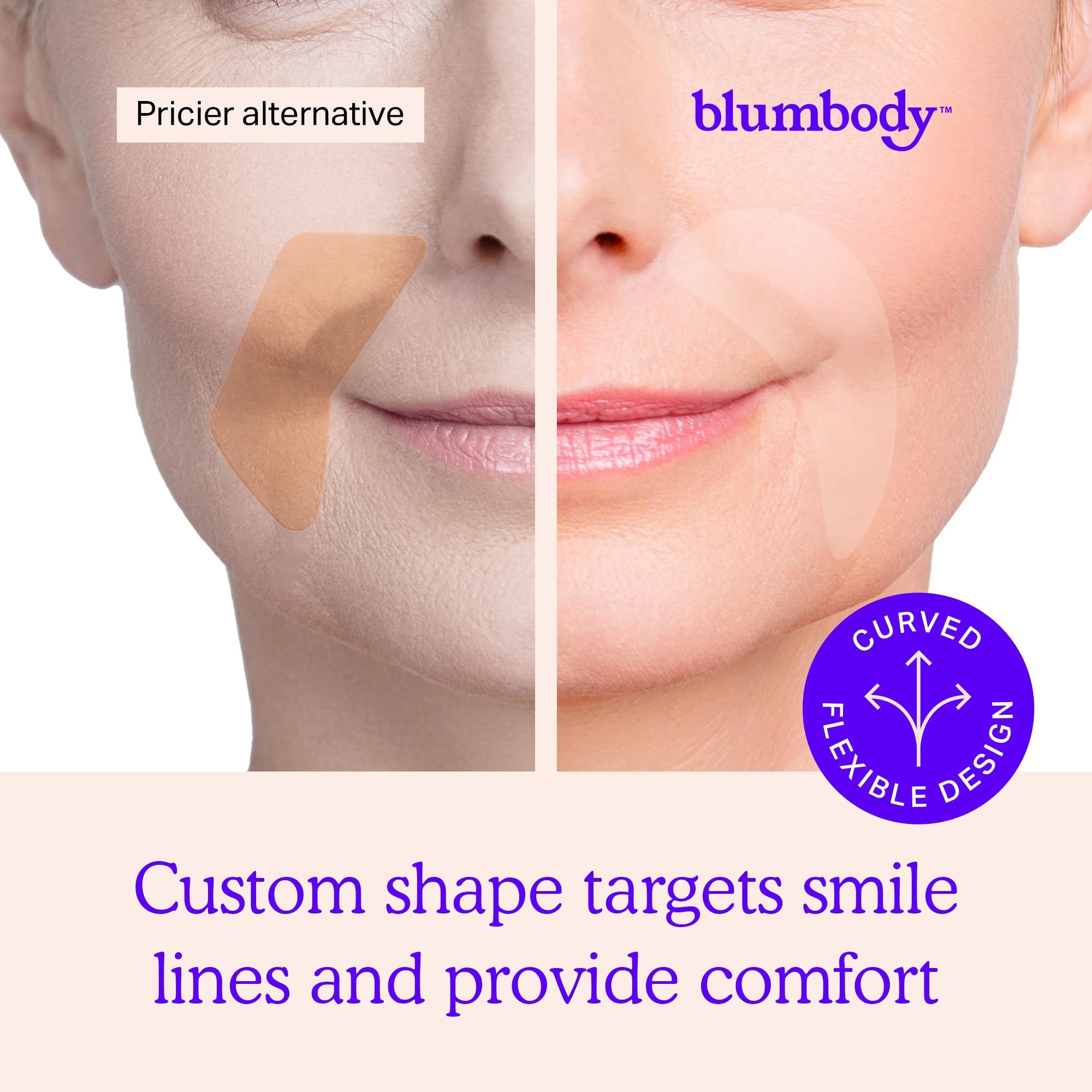 BLUMBODY Non-silicone patches for a lightweight, skin-friendly experience.