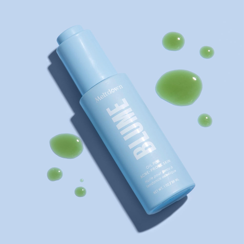 Blume Meltdown black cumin seed, soothing antioxidant-rich care.