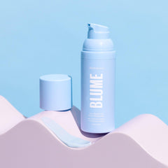 In-hand swatch of Blume Meltdown Gel Cream for easy daily moisturization.