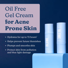 Texture of Blume Meltdown Gel Cream during quick absorption on skin.