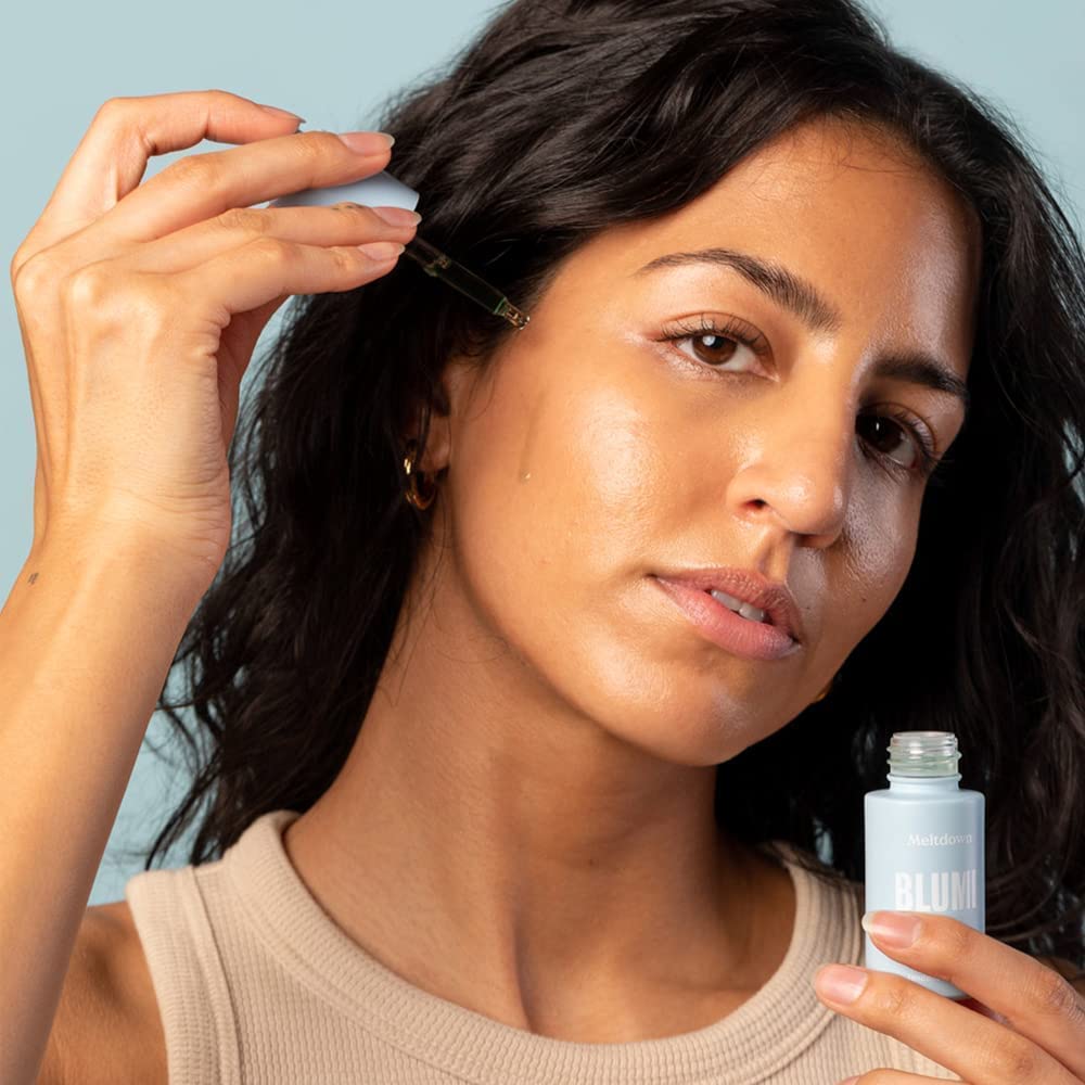 Blume Meltdown rosehip oil clarity, nourishes while reducing redness.