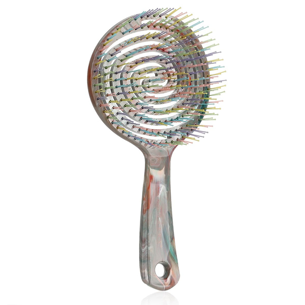 BLUSHMARKS easy-clean detangler with quick rinse design.