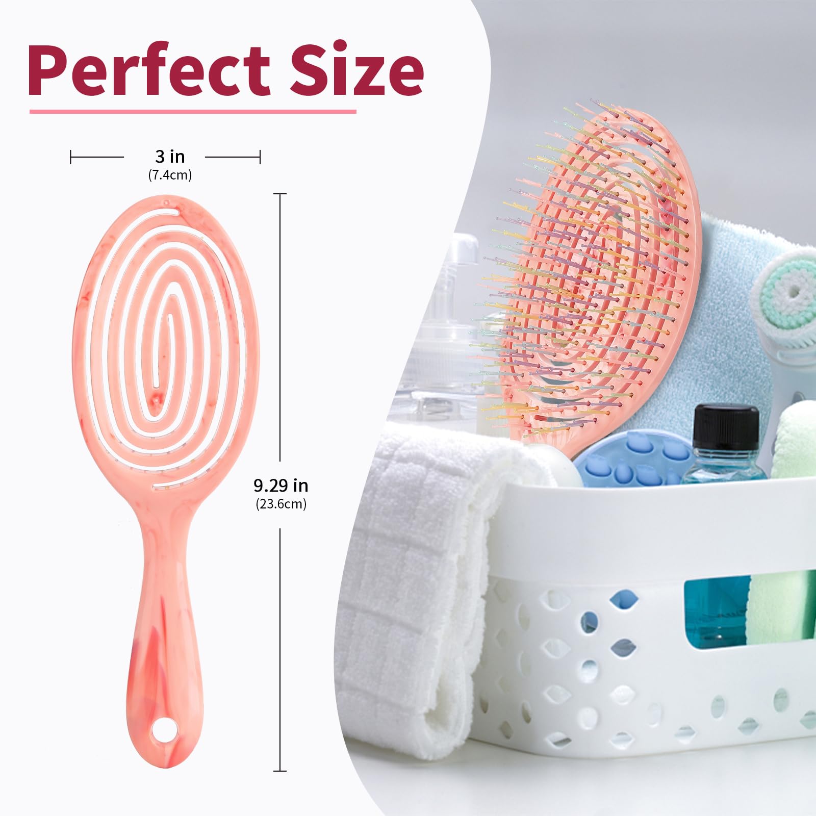 BLUSHMARKS vented-hair-brush-3d-vent-tech designed for rapid airflow and quick drying