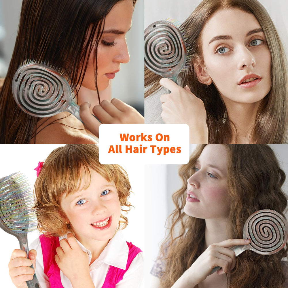 BLUSHMARKS wet/dry brush for damp curls and dry styling.