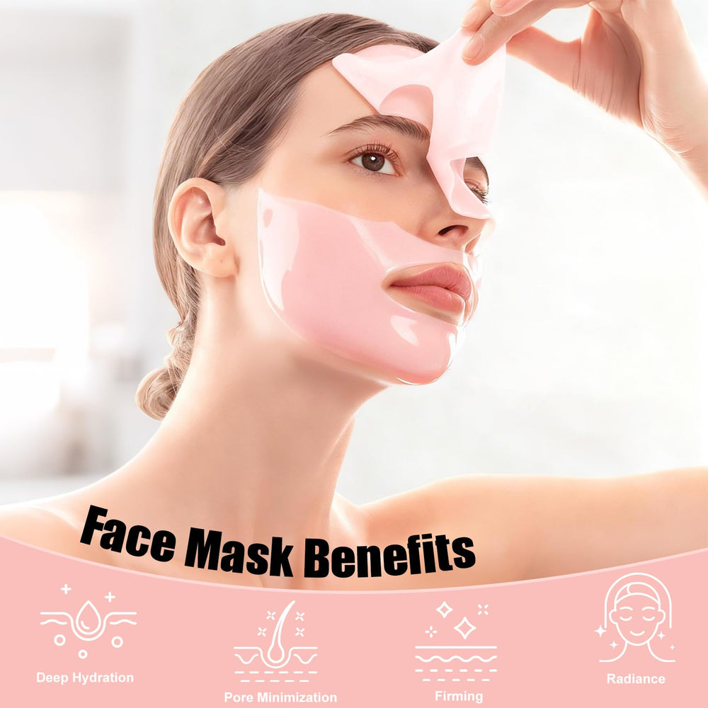 BNIFI mascarilla de colágeno hidratante nocturna en aplicación suave para spa en casa.