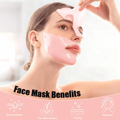 BNIFI mascarilla de colágeno hidratante nocturna en aplicación suave para spa en casa.