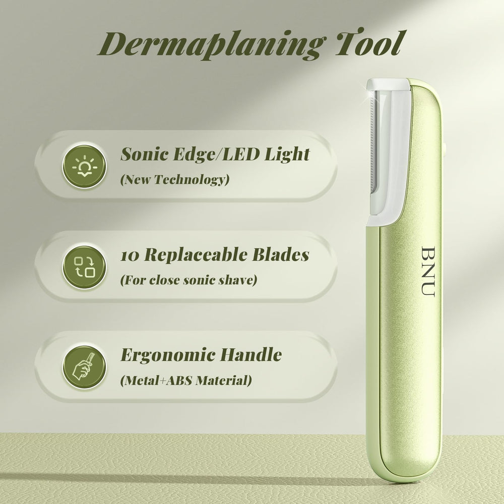 BNU Dermaplane Razor with eyebrow shaping for defined brows