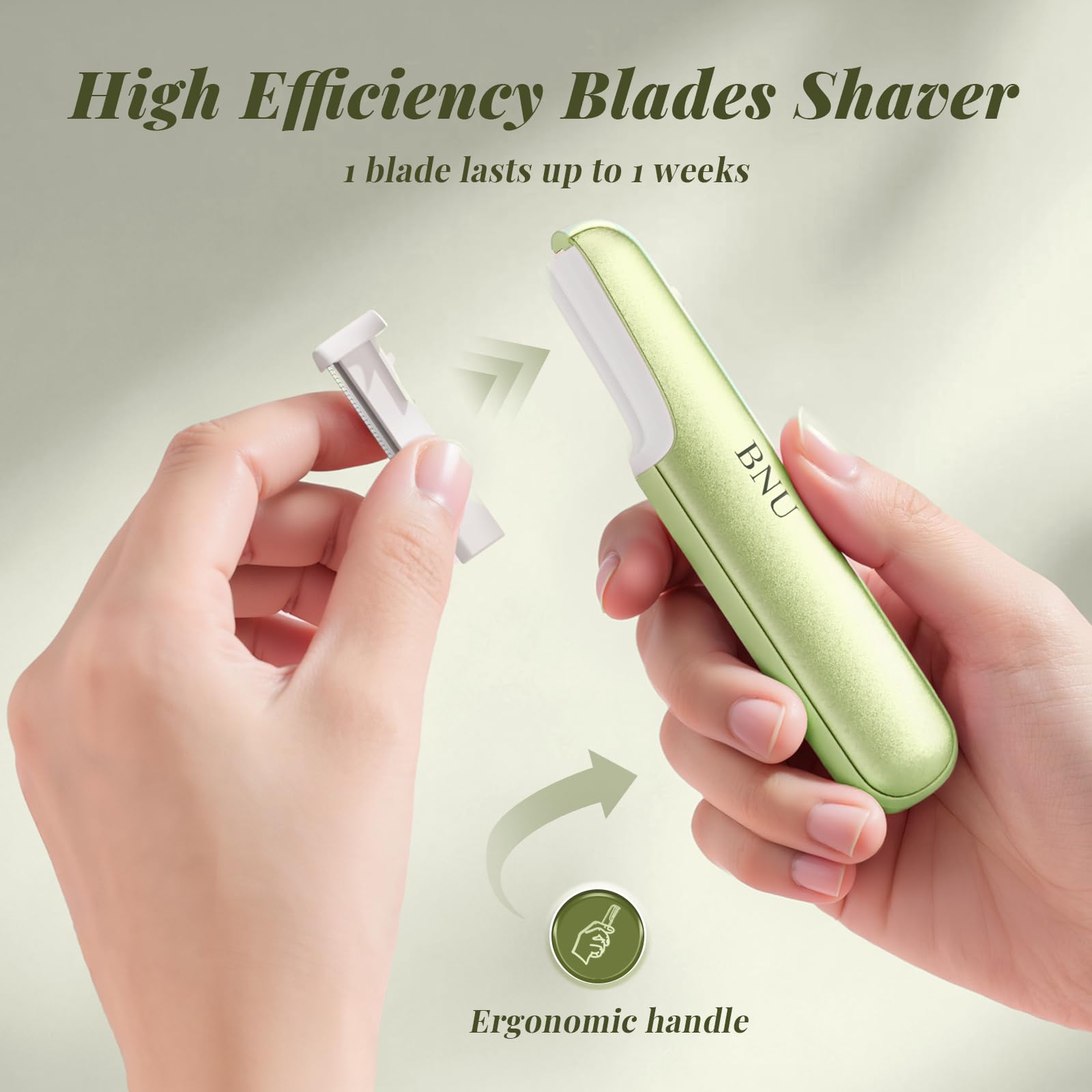 BNU Dermaplane Razor LED light highlights fine hairs for precise detailing