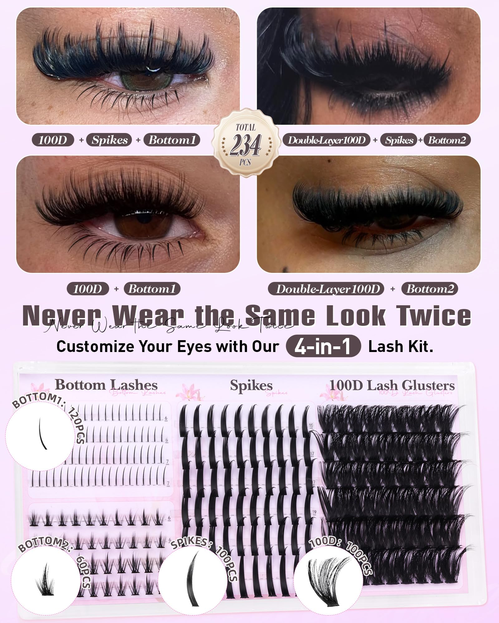 Boahankuke bottom lashes 6-7mm for subtle lower-lash definition