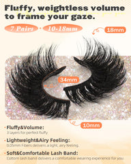 Boahankuke cat-eye lashes with D curvature for wider eyes