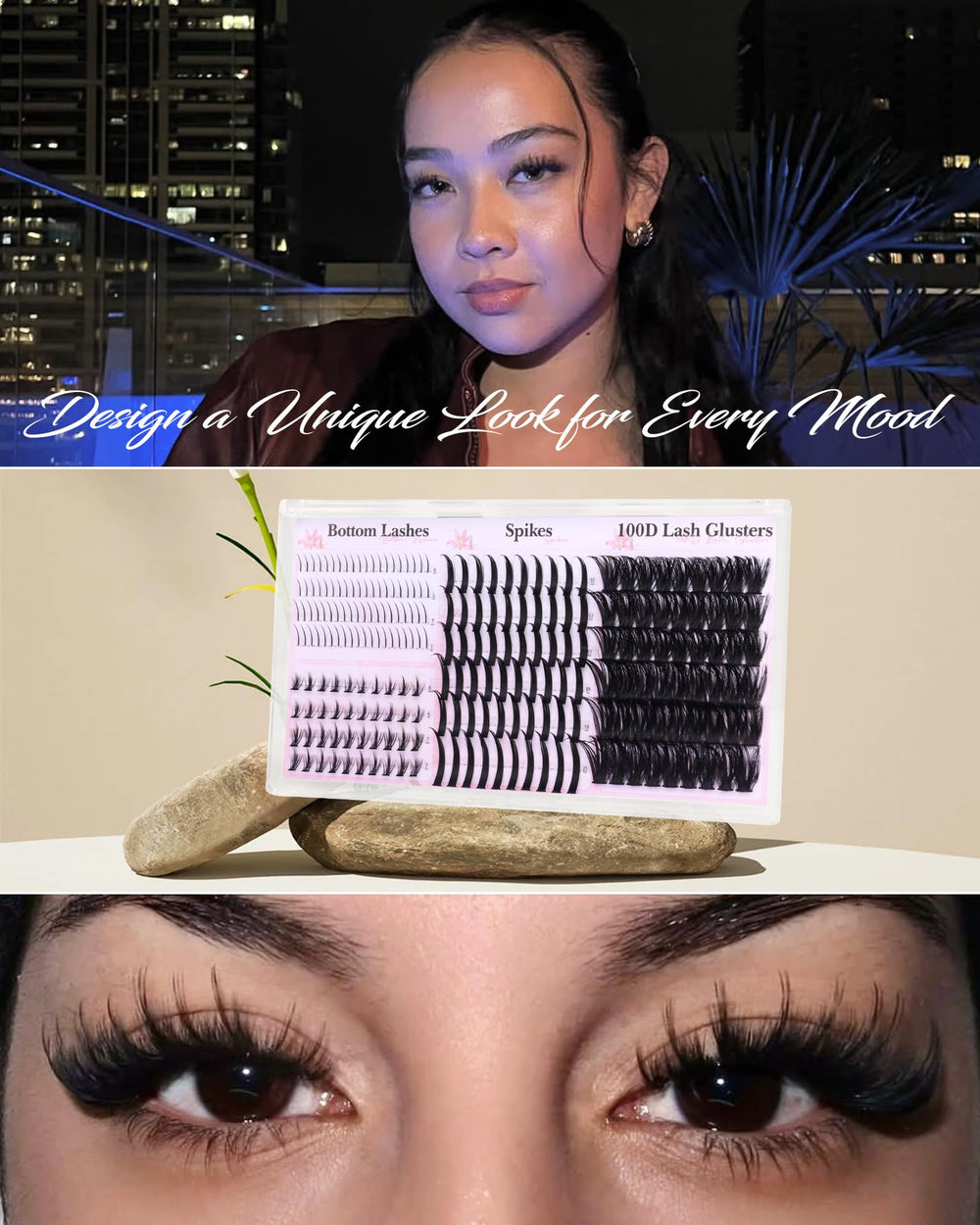 Boahankuke spikes with D-curves 15-21mm for eye-opening lift