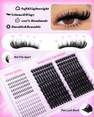 Boahankuke spiky lashes create voluminous corners with a bold, fluttery effect.