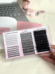 Boahankuke velvety soft lash clusters 12-20mm 100D for voluminous look