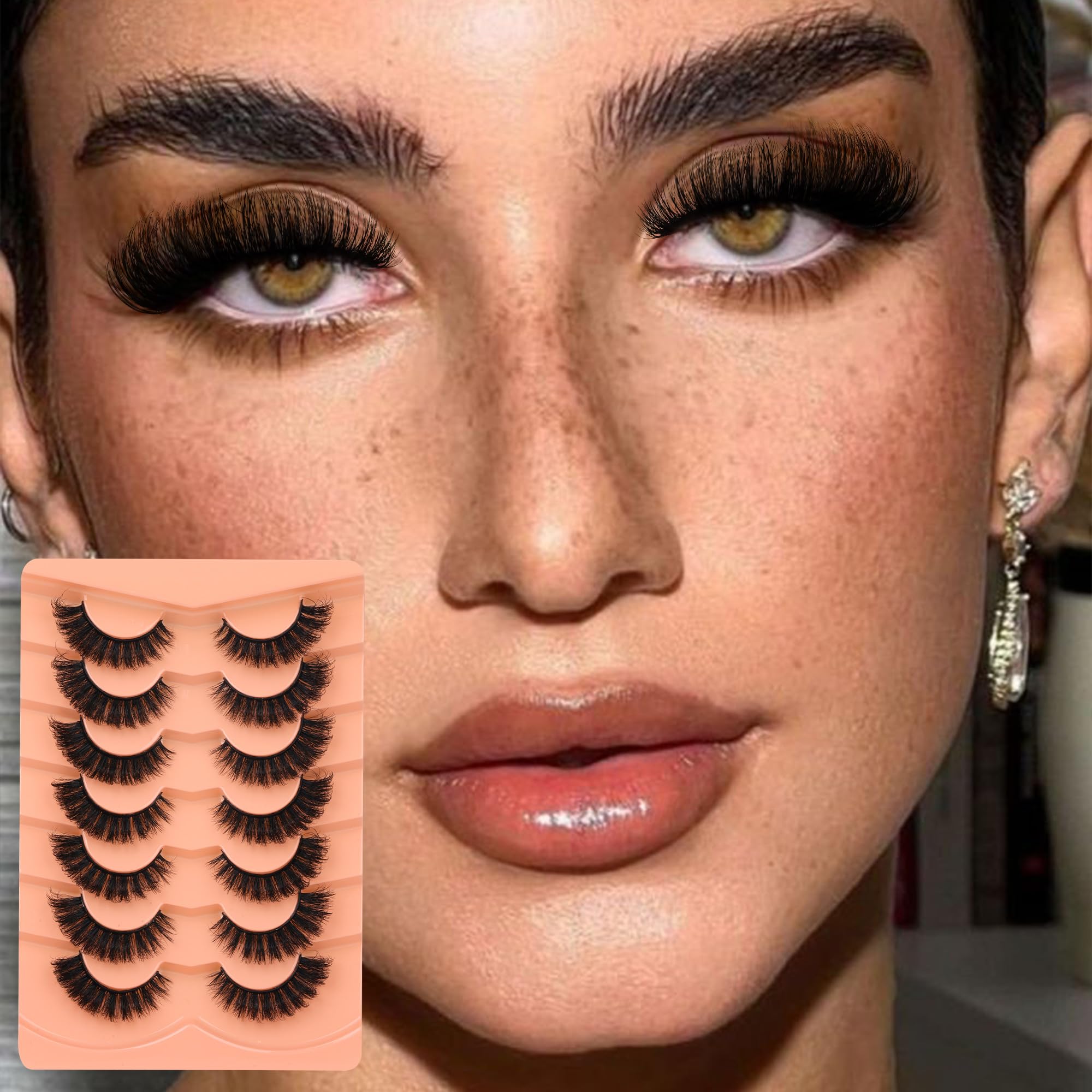 Boahankuke voluminous lashes with outer-edge lift for definition