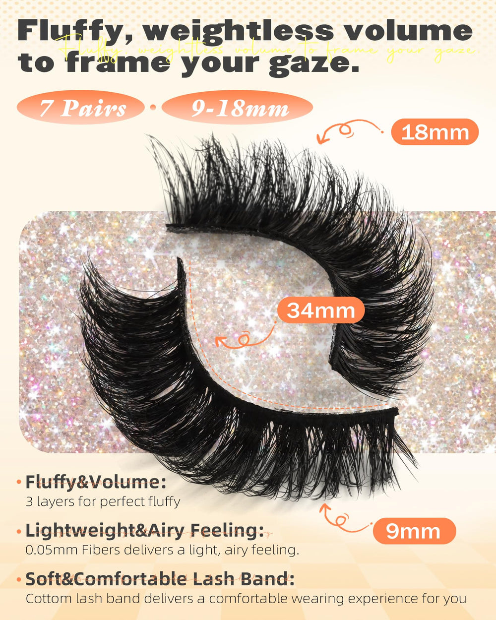 Boahankuke 8D wispy lashes provide layered volume and lightness.