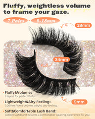 Boahankuke 8D wispy lashes provide layered volume and lightness.