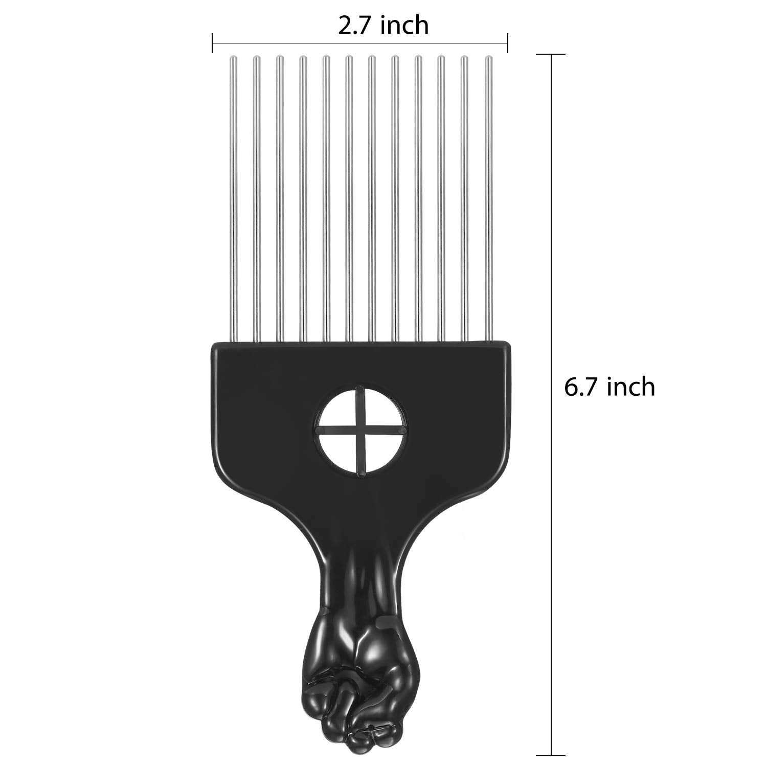 Boao 3-pack Afro comb set ready for DIY hairstyles.