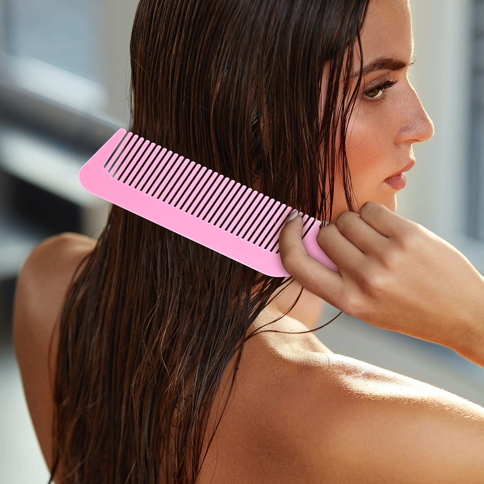 Boao 9-inch pink barber combs for home and salon styling