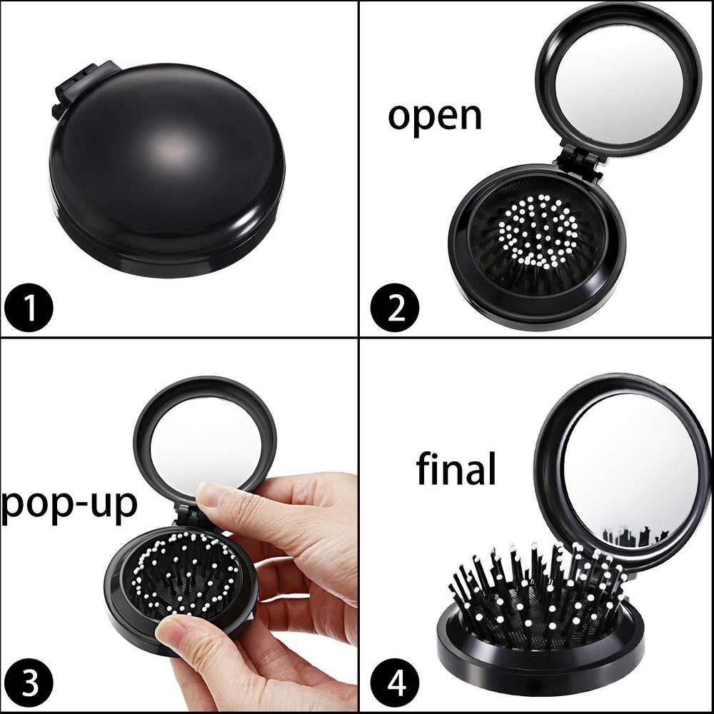 Boao ABS material foldable pocket brush designed for travel