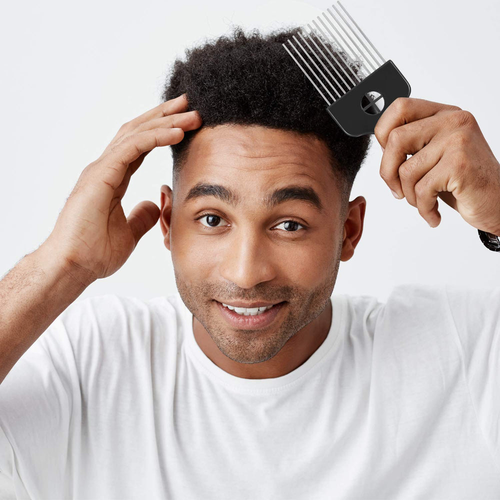 Boao curly hair care setup using the 3-pack combs.