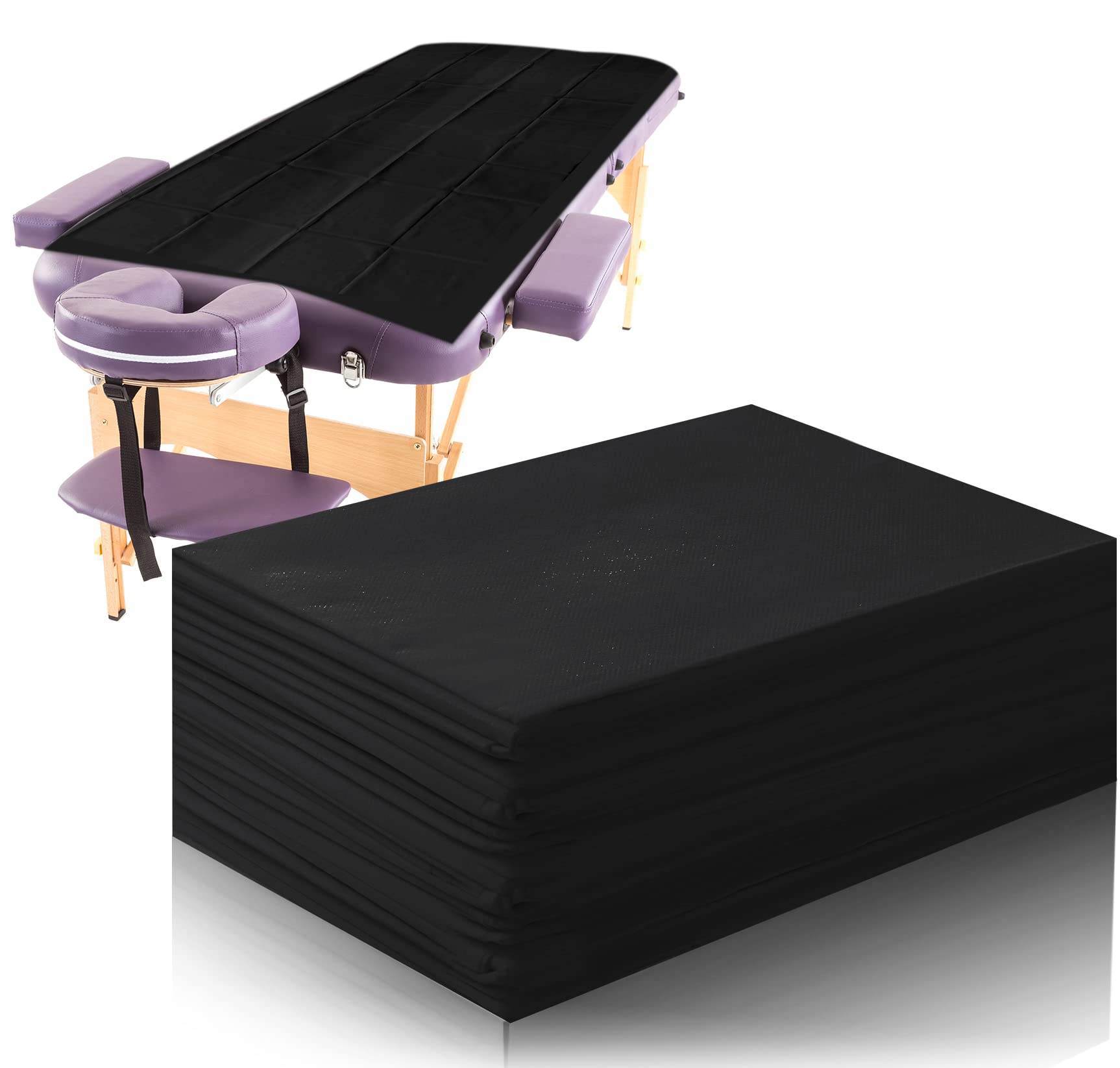 Boao disposable bed sheet close-up shows soft fabric for client comfort