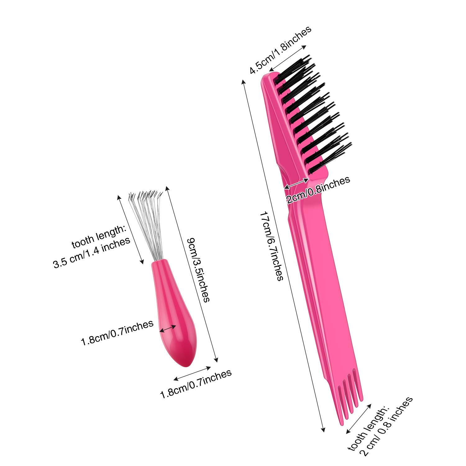 Boao double-headed cleaner for thorough brush cleaning