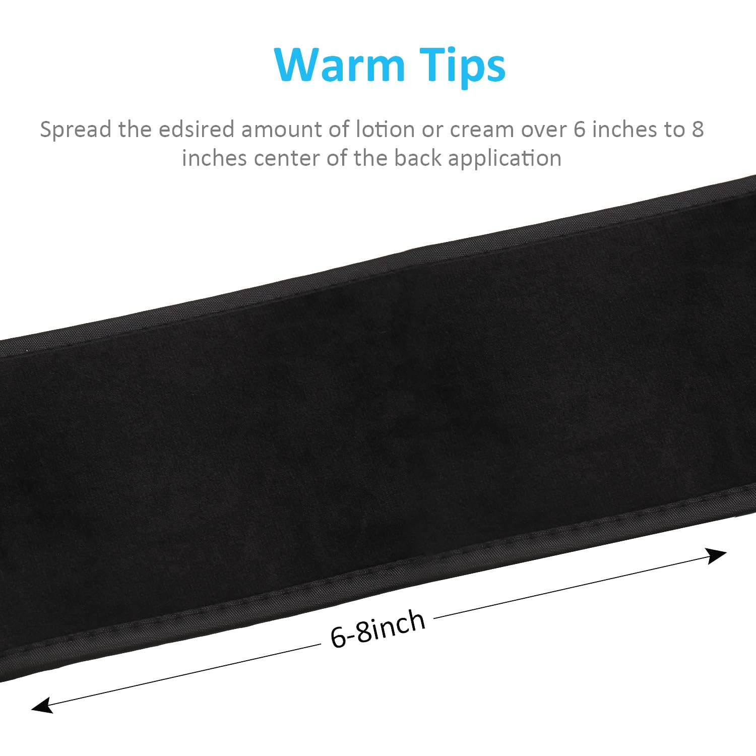 Boao guante bronceado mini para áreas delicadas como cara.