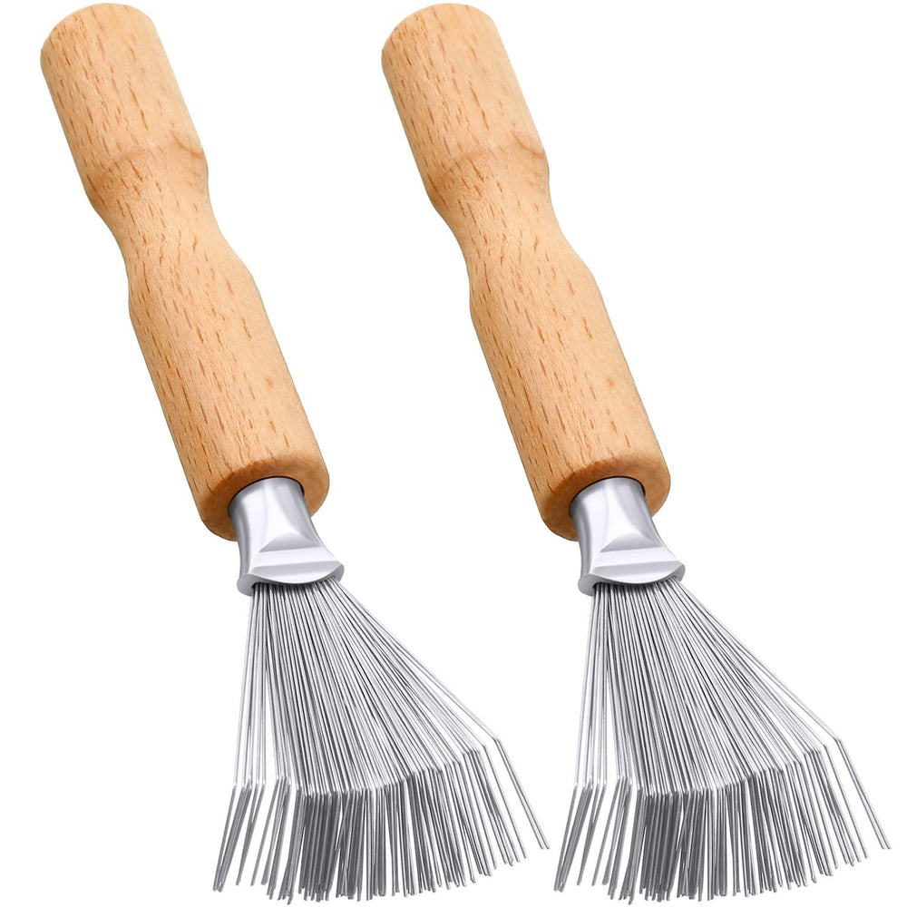 Boao Hair Brush Cleaner front view, compact dual rake for quick cleaning.