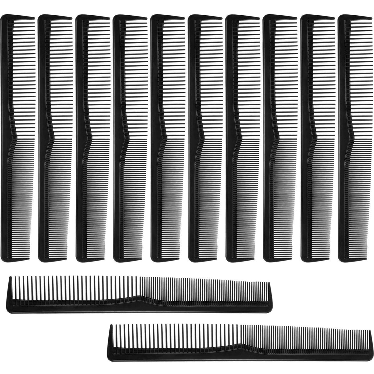 Boao hair comb pack 12 for precise parting and salon grooming.