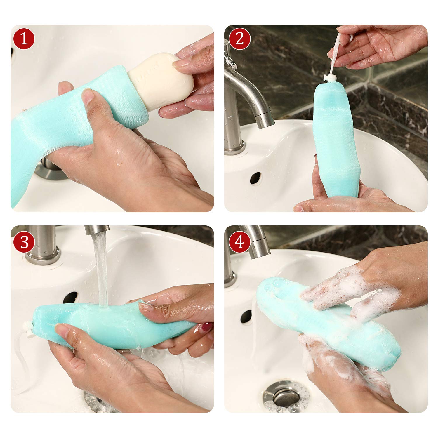 Boao large 20x7 cm pouch fits most standard soap bars.
