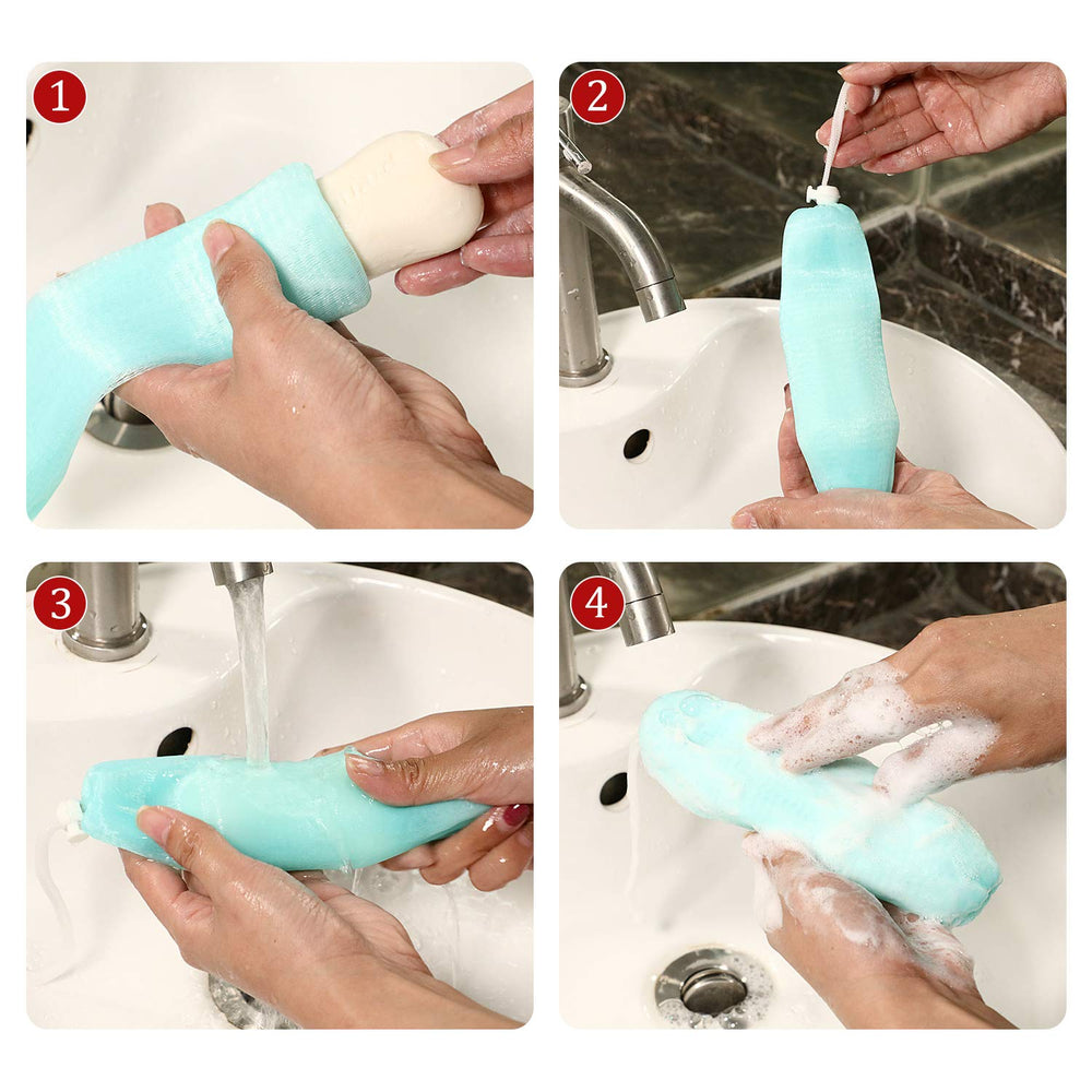 Boao large 20x7 cm pouch fits most standard soap bars.