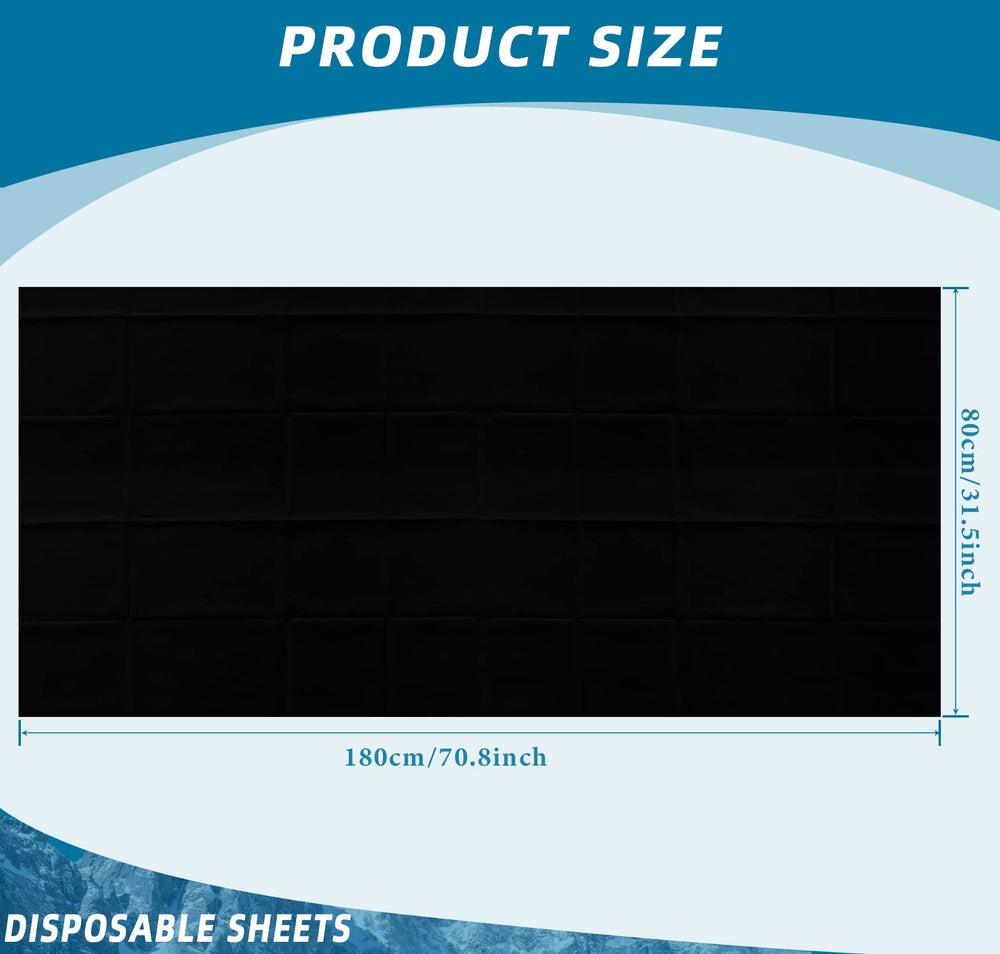 Boao massage table sheet laid on table for quick cleanup