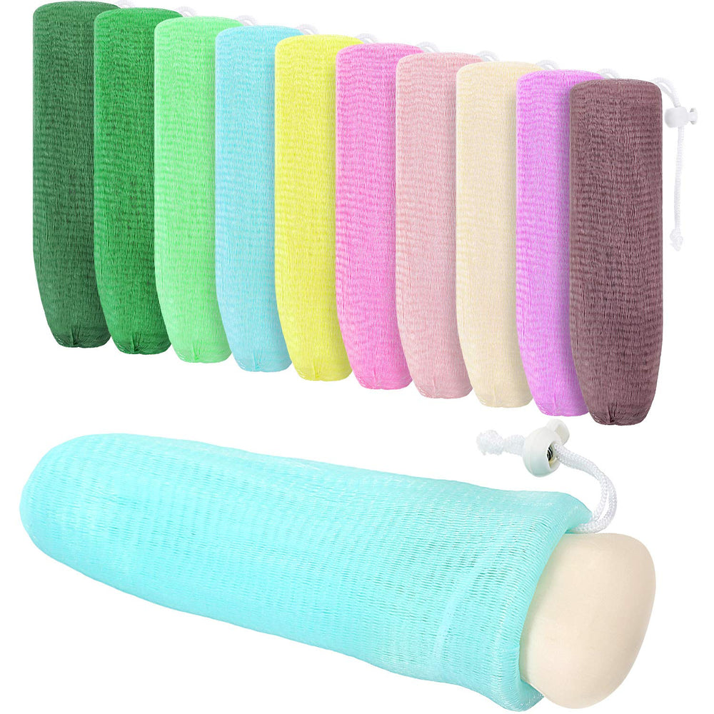 Boao mesh soap bag ready to create rich lather during shower.
