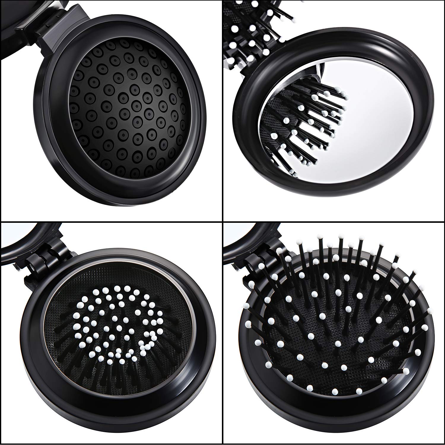 Boao pocket-size compact brush fits purse or pocket